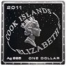 Купить Острова Кука 1 доллар 2011 Proof "50 лет первого полета человека в Космос - Ю. А. Гагарин" в коробке с сертификатом