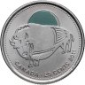 Купить Канада 25 центов (cents) 2011 "Природа Канады - Бизон"