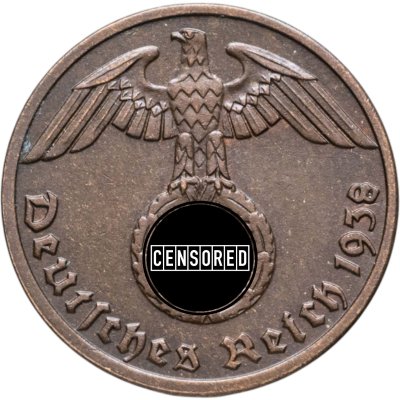 купить Германия, Третий рейх 1 рейхспфенниг (reichspfennig) 1938 "А"