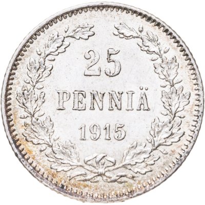 купить 25 пенни (pennia) 1915 S Российская Финляндия