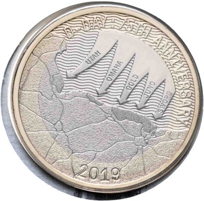 купить Великобритания 2 фунта 2019 "75 лет высадке в Нормандии - D-day" в буклете