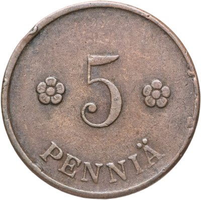 купить Финляндия 5 пенни (pennia) 1922