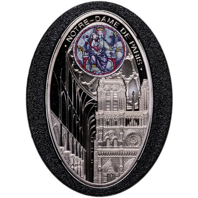 купить Ниуэ 1 доллар 2010 Proof "Готические кафедральные соборы - Собор Парижской Богоматери Нотр-Дам де Пари"