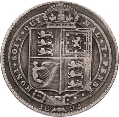 купить Великобритания 1 шиллинг (shilling) 1892