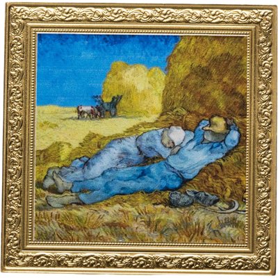 купить Ниуэ 1 доллар 2023 "Винсент ван Гог - Сиеста" в футляре с сертификатом