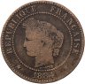 Купить Франция 2 сантима (centimes) 1884