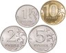 Купить Полный годовой набор из 4 монет 1, 2, 5 и 10 рублей 2024