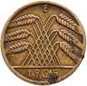 Купить Германия 10 рейхспфеннигов (reichspfennig) 1925 знак монетного двора "E" — Мульденхюттен