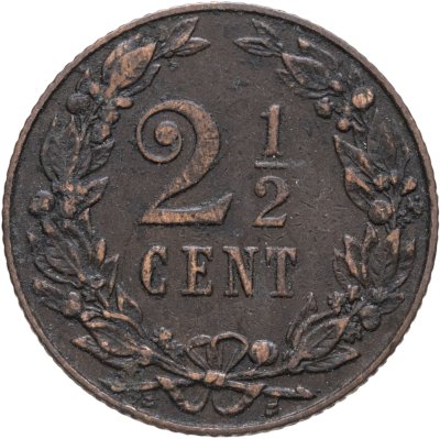 купить Нидерланды 2 1/2 цента (cent) 1906