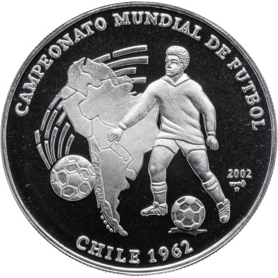 купить Куба 10 песо 2002 Чемпионат мира по футболу 1962