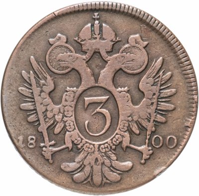 купить Австрия 3 крейцера 1800 A