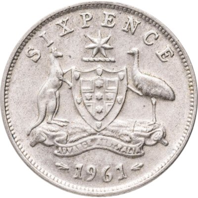 купить Австралия 6 пенсов (pence) 1961