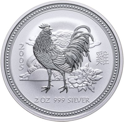 купить Австралия 2 доллара (dollars) 2005 Восточный календарь - Год Петуха