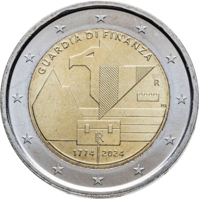 купить Италия 2 евро (euro) 2024 "250 лет финансовой гвардии"
