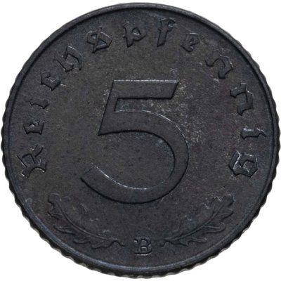 купить Германия (Третий рейх) 5 рейхспфеннигов 1940 B