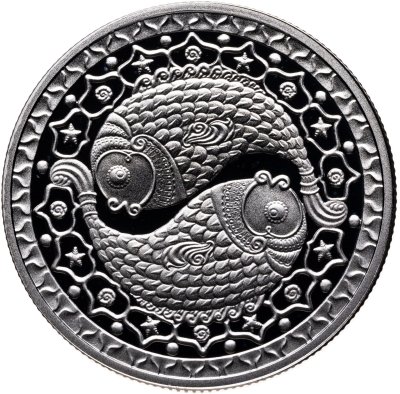 купить Беларусь 1 рубль 2009 "Знаки зодиака - Рыбы"