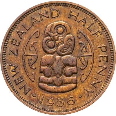 купить Новая Зеландия 1/2 пенни (penny) 1956