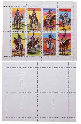 купить Индия марки квартблок "Нагаленд. Солдаты на конях" 1976