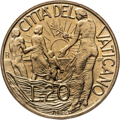 купить Ватикан 20 лир (lire) 1998