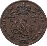 Купить Бельгия 1 сантим (centime) 1894  Надпись на голландском - 'DER BELGEN'