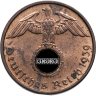 Купить Германия (Третий рейх) 2 рейхспфеннига (reichspfennig) 1939 D, в слабе Монетник.ру MS61