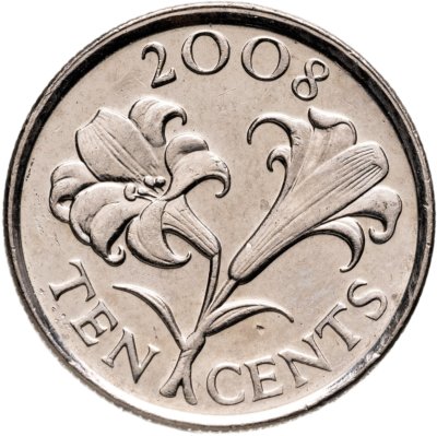 купить Бермуды 10 центов (cents) 2008
