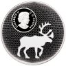 Купить Канада 30 долларов 2017 "Следы оленя карибу" в футляре, с сертификатом