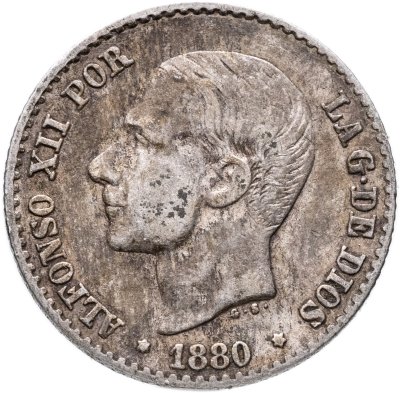 купить Испания 50 сентимо (centimos) 1880