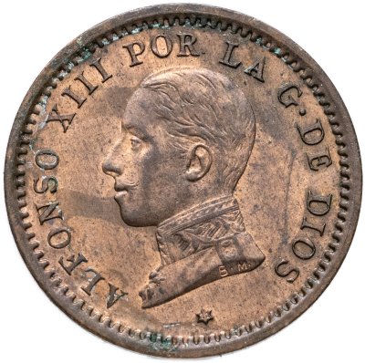 купить Испания 2 сентимо (centimos) 1911