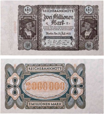 купить Германия 2000000 (2 миллиона) марок 1923