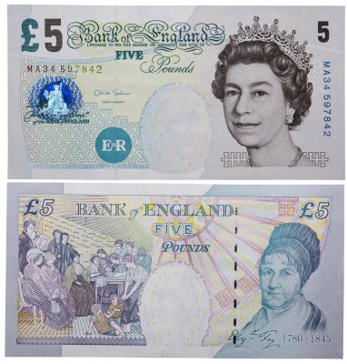 купить Англия 5 фунтов 2002 (Pick 391d)