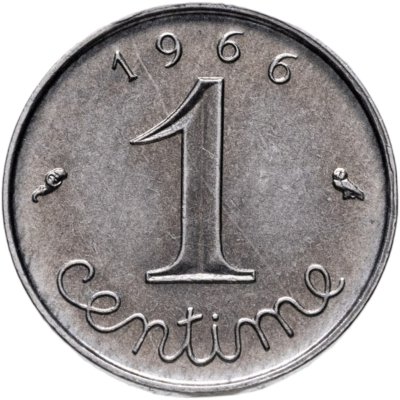 купить Франция 1 сантим 1966