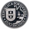 Купить Португалия 200 эскудо (escudos) 1993 "450 лет с момента первой высадки в Японии на острове Танегашима"