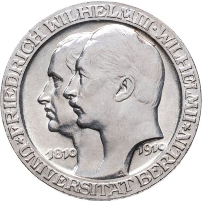 купить Германия (Империя) 3 марки (mark) 1910 "Берлинский университет"
