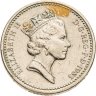 Купить Великобритания 1 фунт (pound) 1985