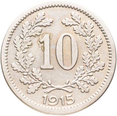 купить Австрия 10 геллеров (heller) 1915