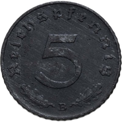купить Германия (Третий рейх) 5 рейхспфеннигов (reichspfennig) 1943 A