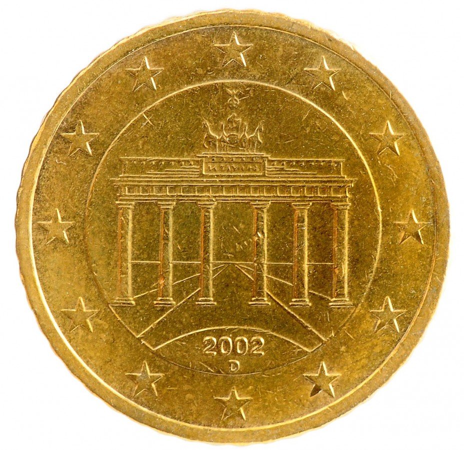 купить Германия 50 евро центов  2002