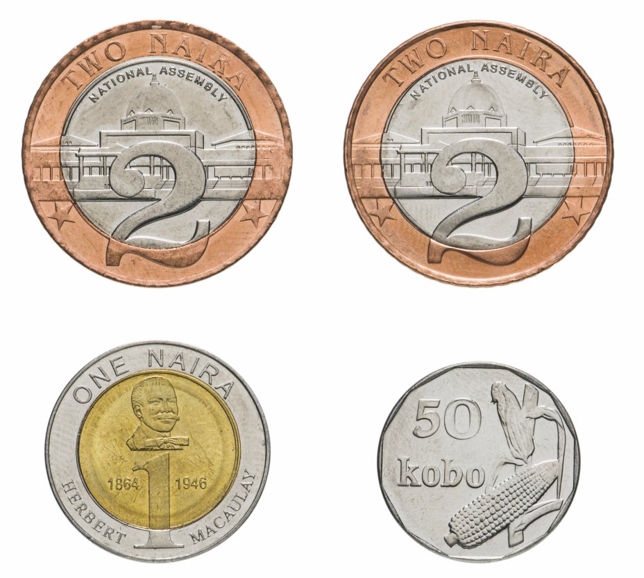 купить Нигерия набор из 4-х монет 2006