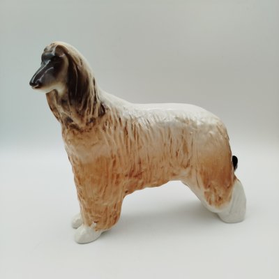 купить Статуэтка "Афганская борзая" (большая), скульптор П.П. Веселов, фарфор, аэрография, Ленинградский фарфоровый завод (ЛФЗ), Россия, 1991-2005 гг.
