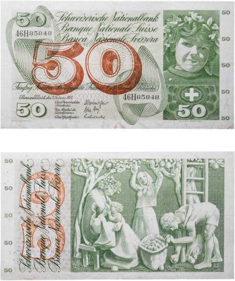 купить Швейцария 50 франков 1974