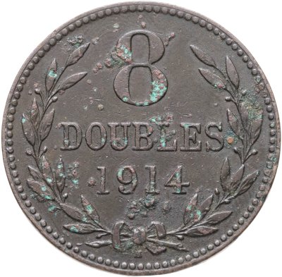 купить Гернси 8 дублей (doubles) 1914