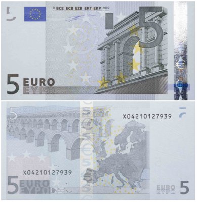 купить Евросоюз 5 евро 2002 (Pick 1x(1) Германия