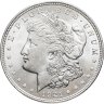 Купить США 1 доллар (dollar) 1921 Morgan Dollar (доллар Моргана) без обозначения монетного двора в слабе Монетник.ру MS62