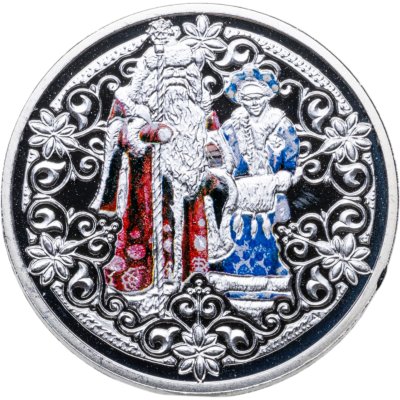 купить Ниуэ 1 доллар 2009 "Новый год - Дед Мороз и Снегурочка"