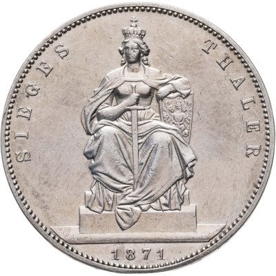 купить Германия (Пруссия) 1 талер 1871 "Победа в Франко-прусской войне"