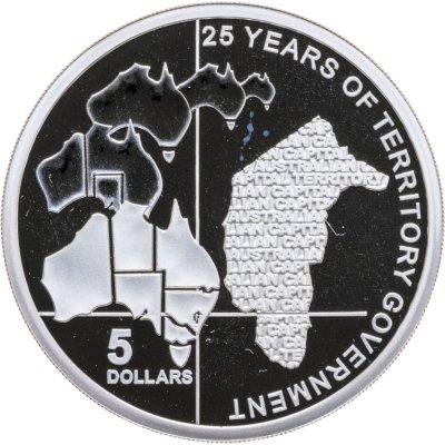 купить Австралия 5 долларов 2014 "150 лет государству - Австралийская столичная территория", в футляре с сертификатом