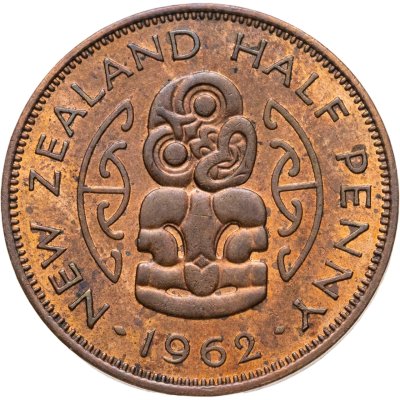 купить Новая Зеландия 1/2 пенни (penny) 1962