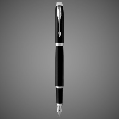 Купить Перьевая ручка Parker IM Mat Black CT, перо: F, цвет чернил: blue, в подарочной упаковке., Лаки и смолы: лак, латунь, пластик, хром, 2026 г.