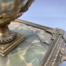 Купить Чернильница в форме вазона на квадратном основании с ручками и орнаментальным декором, бронза, оникс, Западная Европа, 1900-1930 гг.